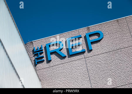 Die Rep, oder Repertory Theatre, Birmingham, Großbritannien Stockfoto