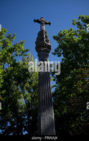 Königliches Kloster Santa Maria de Veruela, Zisterzienser Abtei in der Nähe von Vera de Moncayo, in Zaragoza, Aragon, Spanien. Gustavo Adolfo Becquer Route. Stockfoto