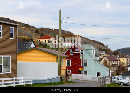 Stadt Trinity. Trinity ist eine kleine Stadt, auf Trinity Bay in Neufundland und Labrador, Kanada. Stockfoto