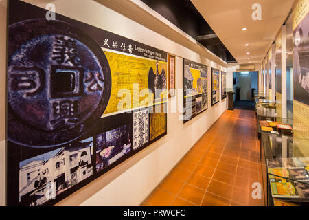 Touring in der Luft bedingte Johor Bahru chinesischen Heritage Museum in Malaysia. Eine Stunde von Singapur. Stockfoto