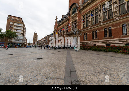 Eine Hochzeit im Rathaus. Dünkirchen, Frankreich Stockfoto