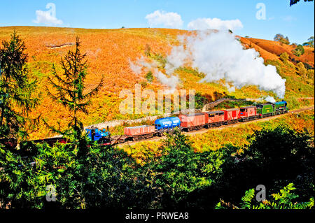 Schulen klasse Keine 926 Repton an Wasser Arche, North Yorkshire Moors Railway, England Stockfoto