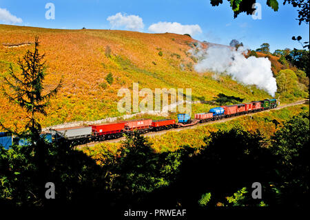 Schulen klasse Keine 926 Repton an Wasser Arche, North Yorkshire Moors Railway, England Stockfoto