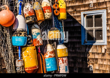 Angeln Shack Bear Skin Hals Wakefield, Massachusetts, USA Stockfoto