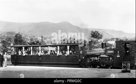 Snowdon Mountain Railway Station, Llanberis Anfang der 1900er Jahre Stockfoto