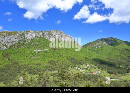 Prealpes d'Azur Regional Park Landschaft, 06, Alpes-Maritimes, Cote d'Azur, Frankreich Stockfoto