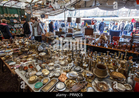 Flohmarkt in Berlin. Stockfoto