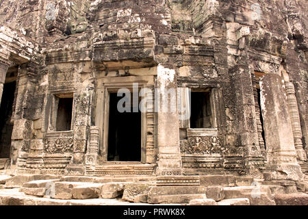Gebäude der alten Angkor Thom Angkor Bayon Tempel in der Gegend, in der Nähe von Siem Reap, Kambodscha, Asien. Buddhistische Kloster aus dem 12. Jahrhundert. Stockfoto