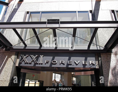 Forever 21 store Front in San Francisco, Kalifornien Stockfoto