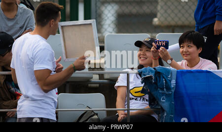 Peking, China. 4. Okt 2018. Oktober 4, 2018 - Michal Hrdlicka an der China Open 2018 WTA Premier Pflichtfeld Tennis Turnier Quelle: AFP 7/ZUMA Draht/Alamy leben Nachrichten Stockfoto