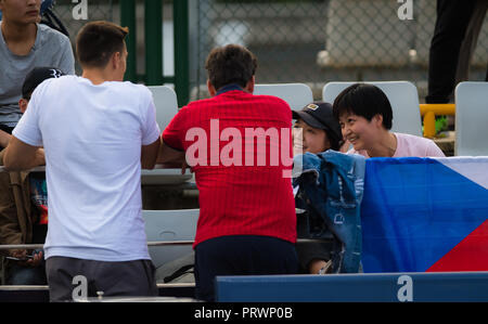 Peking, China. 4. Okt 2018. Oktober 4, 2018 - Michal Hrdlicka an der China Open 2018 WTA Premier Pflichtfeld Tennis Turnier Quelle: AFP 7/ZUMA Draht/Alamy leben Nachrichten Stockfoto