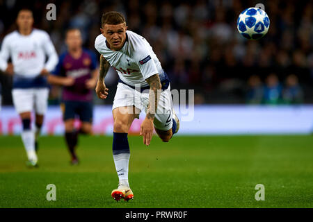 London, Großbritannien. 3. Okt 2018. Kieran Trippier von Tottenham während der Gruppe B Spiel der UEFA Champions League zwischen Tottenham Hotspurs und FC Barcelona im Wembley Stadion am Oktober 03, 2018 in London, England. Credit: José Bretón/Alamy leben Nachrichten Stockfoto