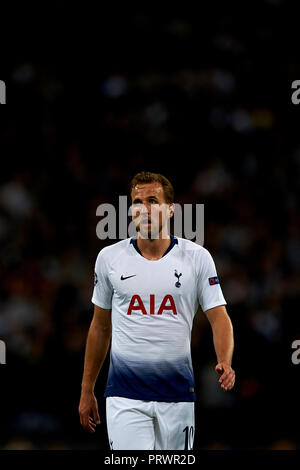 London, Großbritannien. 3. Okt 2018. Harry Kane von Tottenham während der Gruppe B Spiel der UEFA Champions League zwischen Tottenham Hotspurs und FC Barcelona im Wembley Stadion am Oktober 03, 2018 in London, England. Credit: José Bretón/Alamy leben Nachrichten Stockfoto