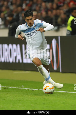 Frankfurt am Main, Deutschland. 4. Oktober 2018. Joaquín Correa (Lazio Rom) während der UEFA Europa League, Gruppe H Fußballspiel zwischen Eintracht Frankfurt und SS Lazio am 4. Oktober 2018 in der Commerzbank-Arena in Frankfurt, Deutschland - Foto Laurent Lairys/DPPI Credit: Laurent Lairys/Agence Locevaphotos/Alamy leben Nachrichten Stockfoto