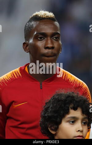 Porto, Portugal. 3. Okt, 2018. Henry Onyekuru (Galatasaray) Fußball: UEFA Champions League Mtchday 2 Gruppe D Match zwischen dem FC Porto 1-0 Galatasaray SK im Estadio do Dragao in Porto, Portugal. Credit: mutsu Kawamori/LBA/Alamy leben Nachrichten Stockfoto