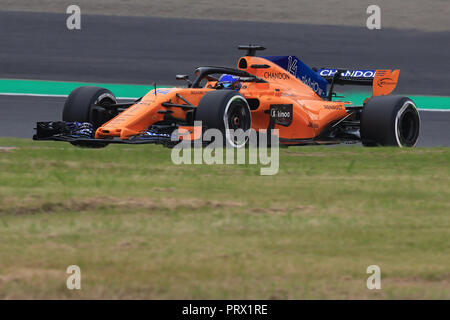 5. Oktober 2018, Suzuka International Racing Course, Suzuka City, Japan; Formel 1 Grand Prix von Japan, Freitag Freies Training; McLaren, Fernando Alonso Stockfoto