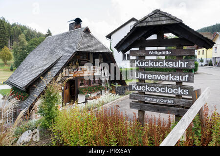 Größere Kuckucksuhr der Welt (Triberg/Schwarzwald) Stockfoto