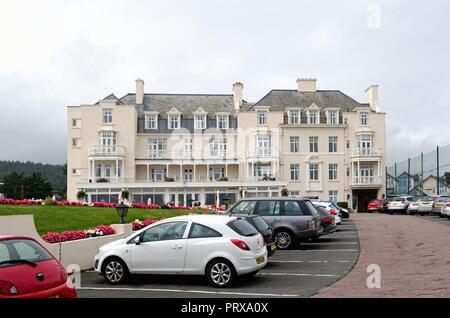 Das Äußere des Belmont Hotel Sidmouth Devon England Großbritannien Stockfoto