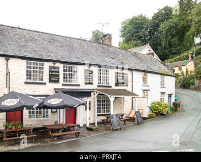 Der Pflug Country Inn in Llanrhaeadr-ym-Mochnant, Powys, Wales, Großbritannien Stockfoto