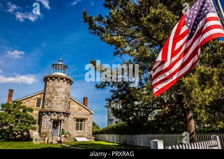 Stonington Harbor Light Stonington, Connecticut, USA Stockfoto