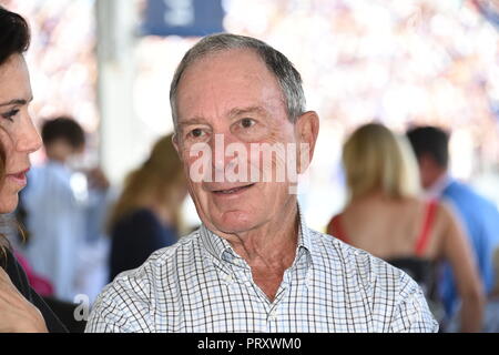 Celebs nehmen an der Hampton Classic Pferdeshow in Bridgehampton Mit: Michael Bloomberg Wo: Bridgehampton, New York, United States Wenn: 02 Sep 2018: Rob Rich/WENN.com Stockfoto