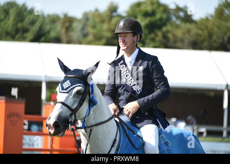 Celebs nehmen an der Hampton Classic Pferdeshow in Bridgehampton Mit: McLain Ward, Wo: Bridgehampton, New York, United States Wenn: 02 Sep 2018: Rob Rich/WENN.com Stockfoto