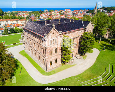 Sobrellano Palast oder Palacio de Sobrellano in Comillas, Kantabrien Region von Spanien Stockfoto