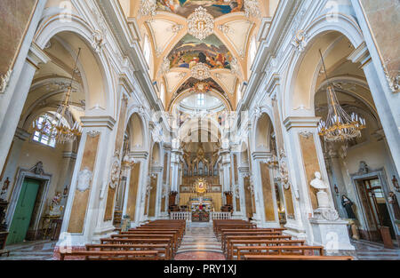 Basilica della Collegiata in Catania, Sizilien, Süditalien. Stockfoto