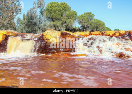 Red River Wasserfall, 'Rio Tinto' Stockfoto
