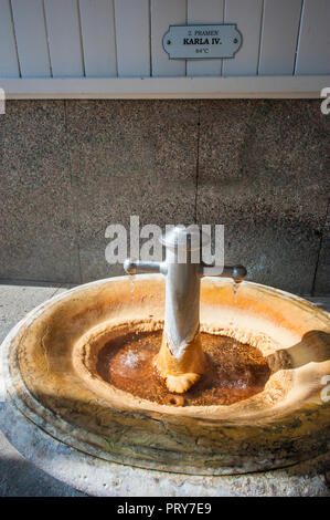 Karlsbad - Thermal Springs Spa Stadt in Böhmen, Tschechien. Karlsbad. Stockfoto