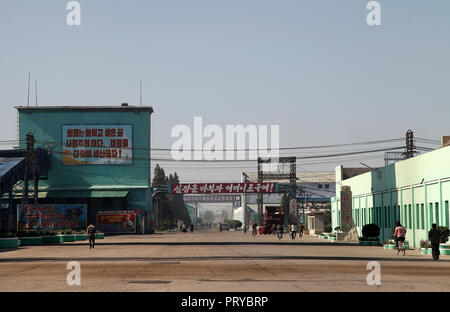 Hungnam Düngemittelfabrik Komplex in Nordkorea Stockfoto