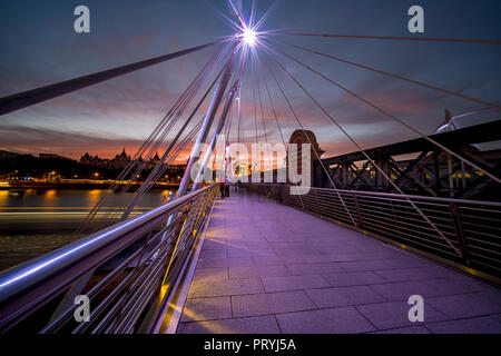 Golden Jubilee Bridges Stockfoto