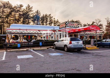 Dave's Diner Middleborough, Massachusetts, USA Stockfoto