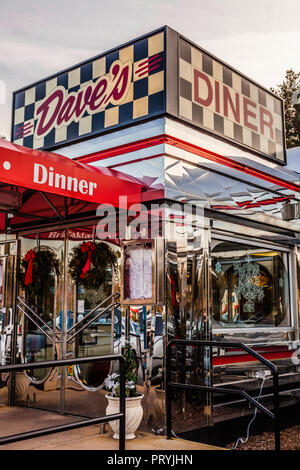 Dave's Diner Middleborough, Massachusetts, USA Stockfoto