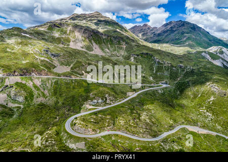 Schweiz, Graubünden Kanton, Livigno Alpen, Bernina Pass Stockfoto