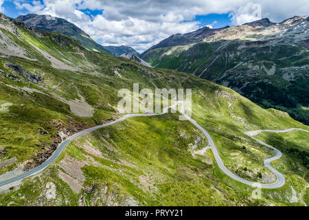 Schweiz, Graubünden Kanton, Livigno Alpen, Bernina Pass Stockfoto