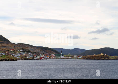 Stadt Trinity. Trinity ist eine kleine Stadt, auf Trinity Bay in Neufundland und Labrador, Kanada. Stockfoto