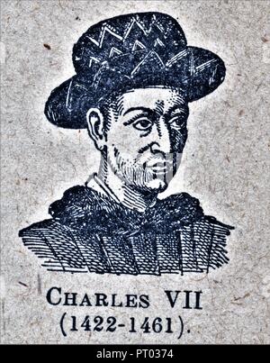 CHARLES VII ROI de France Stockfoto