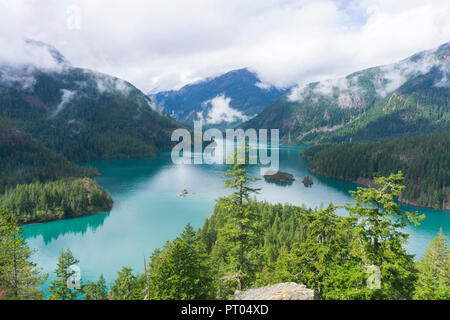 Diablo Lake, North Cascades National Park, Washington, USA Stockfoto