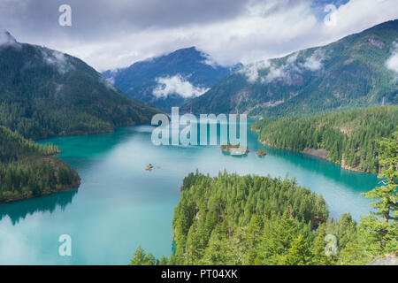 Diablo Lake, North Cascades National Park, Washington, USA Stockfoto