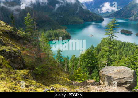 Diablo Lake, North Cascades National Park, Washington, USA Stockfoto