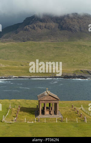 Harris Mausoleum auf der Insel Rum Stockfoto