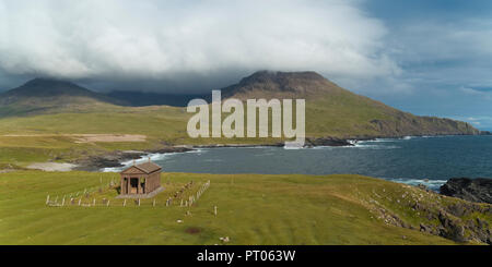 Harris Mausoleum auf der Insel Rum Stockfoto