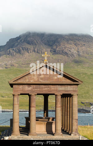 Harris Mausoleum auf der Insel Rum Stockfoto