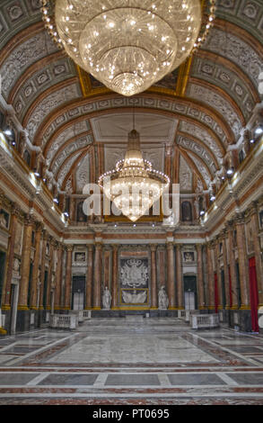 Sala del Maggior Consiglio - Genova Palazzo Ducale Stockfoto