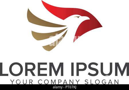 Luxus vogel Logo Design Konzept Vorlage Stock Vektor