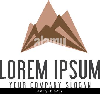 Moderne mountain Logo Design Konzept Vorlage Stock Vektor