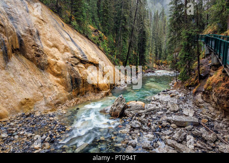 Johnston Canyon, Banff National Park, Alberta, Kanada Stockfoto