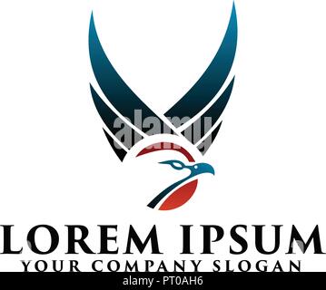 Eagle Wing Logo Design Konzept Vorlage Stock Vektor