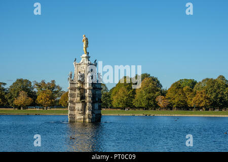 Die Diana Brunnen bei Bushy Park September 2018 Stockfoto